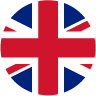 Icono de bandera de idioma inglés