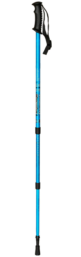 Bastón 546 trekking azul aluminio extensible 66-135 cm.